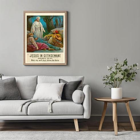 Posterizer 1 pcs-Jesus in Gethsemane poster-Religious Posters-Gifts for Christians -Decor for Church, Sunday School Classroom- unframed wall art...