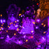 Dazzle Bright Purple and Orange Halloween Lights Battery Operated, 2 Pack Total 100LED 32FT Waterproof Mini String Lights with 8 Modes, Halloween ...
