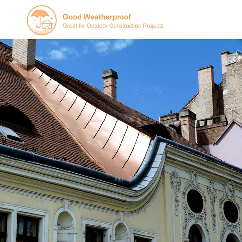 uxcell Copper Sheet Roll 2000mm x 200mm x 0.1mm, 99.9% Pure Copper Strip Copper Flashing Metal Foil Plate for Electricity DIY Projects (Multiple S...