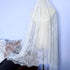 IDONGCAI Lace Fabric Soft Chantilly French Eyelash floral Lace Fabric 60 X120 Inch Bridal Veil Wedding Dress Lace Trim Home Decorations Trim Appli...