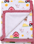 2 Ply Silky Baby Blanket, Reversible to Flannel, Farm Animal Print (Multi-colored, 30 in. x 40 in.)...
