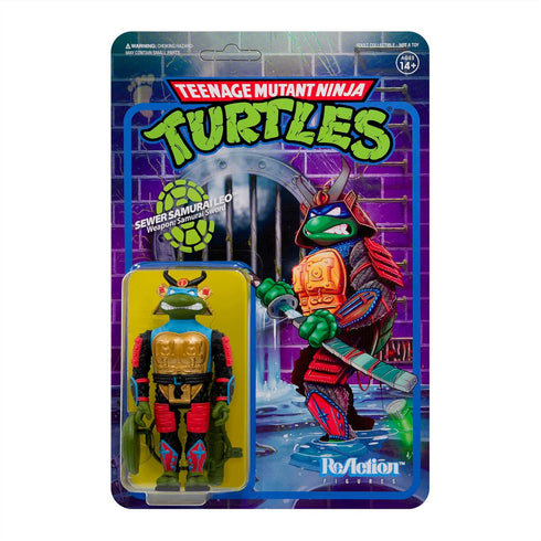 Super7 Teenage Mutant Ninja Turtles Samurai Leonardo - 3.75" TMNT Action Figure with Accessories Classic Cartoon Collectibles and Retro Toys...