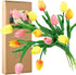 FiveSeasonStuff 15 Stems Real Touch Artificial Tulips – Lifelike Faux Flowers for Home, Weddings, Gifts & Spring Floral Décor (Festive Bloom – Ora...