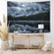 JAWO Landscape Tapestry Wall Hanging, Lake with Mountain Forest Landscape Wild Nature Scenic, Polyester Fabric Wall Tapestry for Home Living Room ...