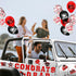 45pcs 2024 Graduation Car Magnets Balloons Decorations Red and Black Grad 2024 Graduation Fridge Magnets Car Garage Door Magnetic Stickers Class o...