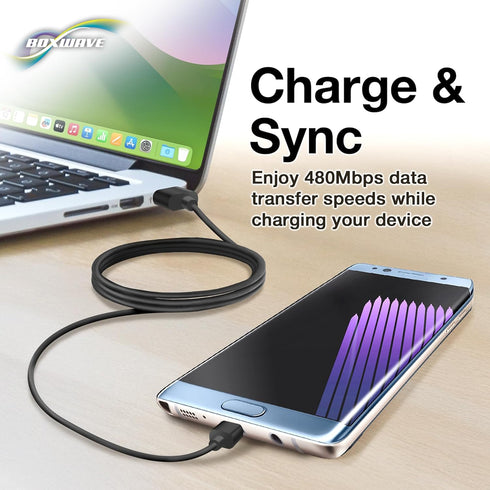 BoxWave Cable Compatible with Kobo Aura H2O (2017) - DirectSync Cable, Durable Charge and Sync...