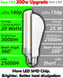 E26 200W Equivalent LED Corn Light Bulb, Non-Dimmable, 3000lm 4000K 20W Natural White Bright High Output, E26/E27 Medium Base for Candelabra, Chan...
