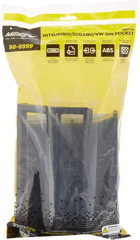 Metra 98-8999 Turbo Pocket for Select 1987-08 Mitsubishi/Subaru/VW Vehicles...
