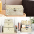 Hipiwe Wicker Shelf Baskets Bin with Lid Natural Seagrass Basket Storage Boxes Small Woven Basket Multipurpose Home Organizer Bins Box for Shelf C...