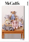 McCall's Plush Bear, Bunny and Mouse with Clothes and Headband Sewing Pattern Kit, Design Code M8422, One Size Each, Multicolor...