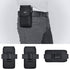 PiTau Holster for iPhone 15, 15 Pro, 14, 14 Pro, 13, 13 Pro, 12, 12 Pro, 11, XR, Black Nylon Cell Phone Belt Holder Case with Clip Carrying Pouch ...