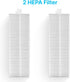Dana Trading PUCRCX70 Robot Vacuum Accessory Kit - (4) Sweeping Side Brushes, (2) Air Filter - Robot Vacuum Cleaner Replacement Parts and Accessor...