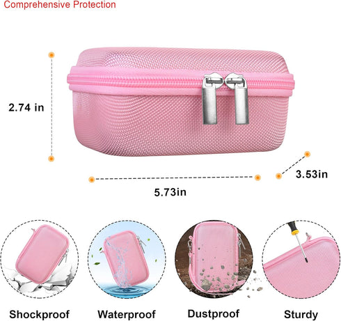 Carrying Case for Makeid Label Maker Machine, Makeid L1 Portable Bluetooth Label Printer Handheld Label Printer Storage Holder Bag, Extra Mesh Poc...