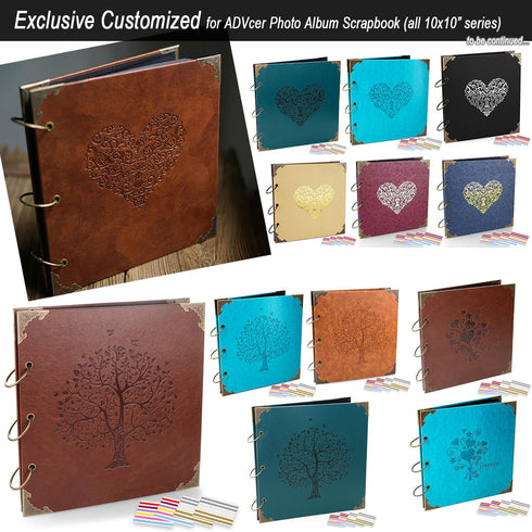 10 Sheets Double Sided Scrapbooking Refill Pages, 9.84x10.24" No Acid Thick Additional Craft Paper Cardboard for ALL ADVcer 10x10 inch Three-Ring ...