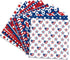 24Sheets Patriotic Pattern Paper 4th of July Double-sided Red Blue White Star Scrapbook Paper for Independence Day for Card Making Photo Album Cra...