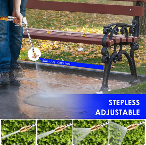 High Pressure Garden Hose Nozzle Sprayer,100% Heavy Duty Metal US 3/4 Garden Hose Standard for Watering Plants and Lawn, Car Washing, Pet...