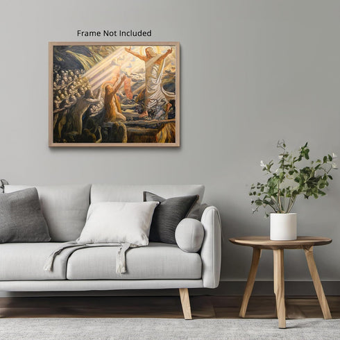 Posterizer 1 pcs-Christ in the realm of the dead by Joakim Skovgaard poster-Religious Posters-Gifts for Christians -Decor for Church, Sunday Schoo...
