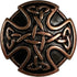 BS9977 Screw Back Celtic Cross Conchos 1" (25mm) Antique Copper Celtic Concho 10 pcs...