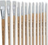 White Synthetic Flat & Round Brushes by Artist's Loft® Necessities™...