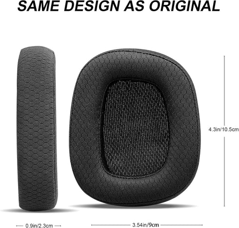 Replacement Ear Pads for Logitech G533 G633 G935, GVOEARS Ear Cushions Compatible with Logitech G231, G433, G533, G633, G635, G933, G935 Headphone...