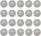 20pcs Clothes Button 25mm Fashion Hollow Flower Alloy Round Shaped Sewing Button for Men Women Blazer Coat Uniform Shirt and Jacket Silver...