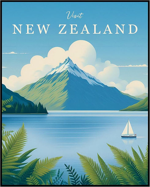 Posterizer 1 pcs-New Zealand Beautiful Nature Travel Poster-Adventure Wall Art-GIft for Men Women Teens-Decor for Home & Office- unframed wall art...