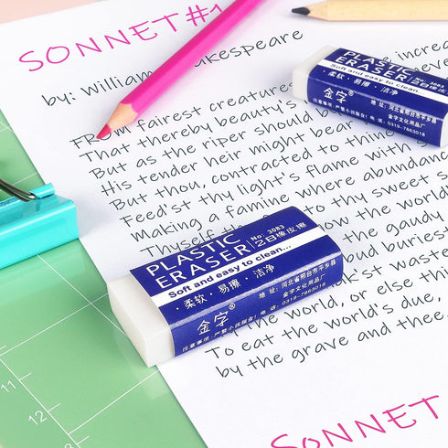 Tamaki 12 Pack Pencil Erasers, Large White Erasers for School Office, Art Erasers for Drawing...