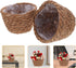 Alipis Seagrass Basket Planter Woven Flower Pots 2pcs 13cm Rattan Storage Basket Plant Container Hand Woven Basket Planter Straw Flower Pot for In...
