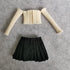 1/6 Scale Figure Clothes Sweater Top+Skirt Outfit Costume for 12 inch Female Action Figure Phicen/TBLeague (White)...