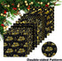 12" Christmas Pattern Paper & Sticker Kit Black Gold Scrapbook Premium Specialty Paper Double-Sided 12"x12" with 12 Designs 36 sheets for Scrapboo...