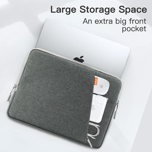 JETech Laptop Sleeve for 13.3-Inch MacBook Air/Pro, 14-Inch MacBook Pro 2021 M1, 13-13.6 Inch Notebook, Waterproof Shock Resistant Bag Case with A...