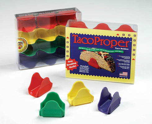 The TacoProper FiestaPak, Set of 12 Taco Holders, Made in America...
