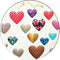 Pattern Heart Phone Grip Holder & Phone Stand for Phones and Tablets...