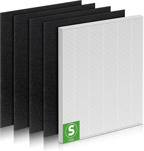 C545 Replacement Filter S Compatible with Winix C545 Air Purifier, C545 H13 HEPA Filter & 4 Activated Carbon Filters Replacement Part 1712-0096-00...