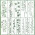 12 Pieces Leaf Vine Stencils Leaves Floral Spring Stencil Reusable DIY Crafts Drawing Templates Stencils for Painting on Wood Wall Canvas Furnitur...