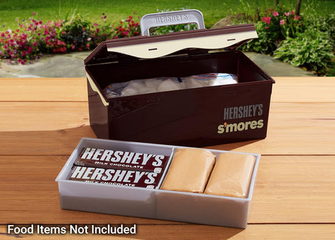 Hershey's S'mores Caddy, Store All Essentials for Making S'mores, S'mores on the Go, Camping Essentials, Ideal for Picnics and Tailgating, Removab...
