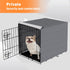 Dog Crate Cover for Wire Cages 30 Inch Indoor Breathable Polyester Pet Kennel Cover Machine Wash & Dry (Cover Only)...