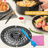 Power Dash Chefman 2QT Round Non-Stick Air Fryer Grill Pan Tray Rack with Rubber Feet, Grill Plate Crisper Plate for Air Fryer Accessories, Dishwa...