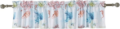 Greenland Home Fashions Barefoot Bungalow Sarasota Window Valance, One Size, Multicolor 84.00" x 14.00"...