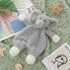 Apricot Lamb Stuffed Animals Security Blanket Gray Elephant Infant Nursery Character Blanket Luxury Snuggler Plush(Gray Elephant, 10 Inches)...