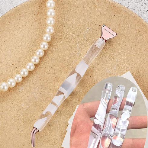 Heyseri 14pcs Diamond Painting Pen, Diamond Art Accessories and Tools Ergonomic Diamond Art Pens Exquisite Metal Diamond Painting Tips and 6 Glue ...