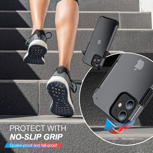 ORIbox iPhone 12 Pro Max Case - Black, 4 Corner Shockproof Protection...