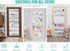 Tiblue Over The Door Shoe Organizer 35 Mesh Pockets Hanging Shoe Organizer Shoe Rack For Door Closet Entryway Bedroom Pantry Organizer - Shoe Hold...