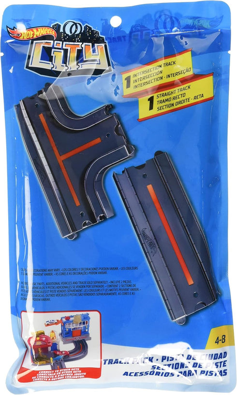 Hot Wheels "Straight + Intersection Toy Vehicle, Multicolor...