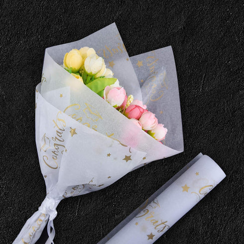 CHRORINE 45 Sheets Graduation Tissue Paper Wrapping Paper for Graduation Crafts Decor 5 Styles...