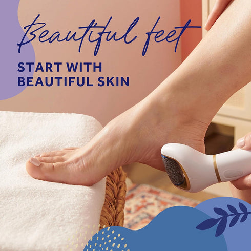 Amopé Pedi Perfect Electric Callus Remover Foot File w/ Diamond Crystals, Pedicure Tool for Feet, Removes Hard & Dead Skin, Feet Scrubber & Buffer...