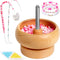 Tilhumt Bead Spinner for Jewelry Making, Effortless Rotating Bead Spinner Kit with Beads, Trays, Scoop, and 2 Big Eye Beading Needles for Making S...