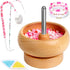 Tilhumt Bead Spinner for Jewelry Making, Effortless Rotating Bead Spinner Kit with Beads, Trays, Scoop, and 2 Big Eye Beading Needles for Making S...