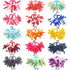30PCS Baby Girl Bows Hair Ties Colorful Curly Korker Bow Elastic Rubber Bands Grosgrain Ribbon Hair Bows Ponytail Holders Hair Accessories for Gir...