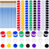 12 PCS Mini Acrylic Paint Set,Washable Filled Paint Sets for Kids & Adults,Mini Paint Set with 8 Vivid Colors & Paint Brushes,Kids Paint Bulk Set ...
